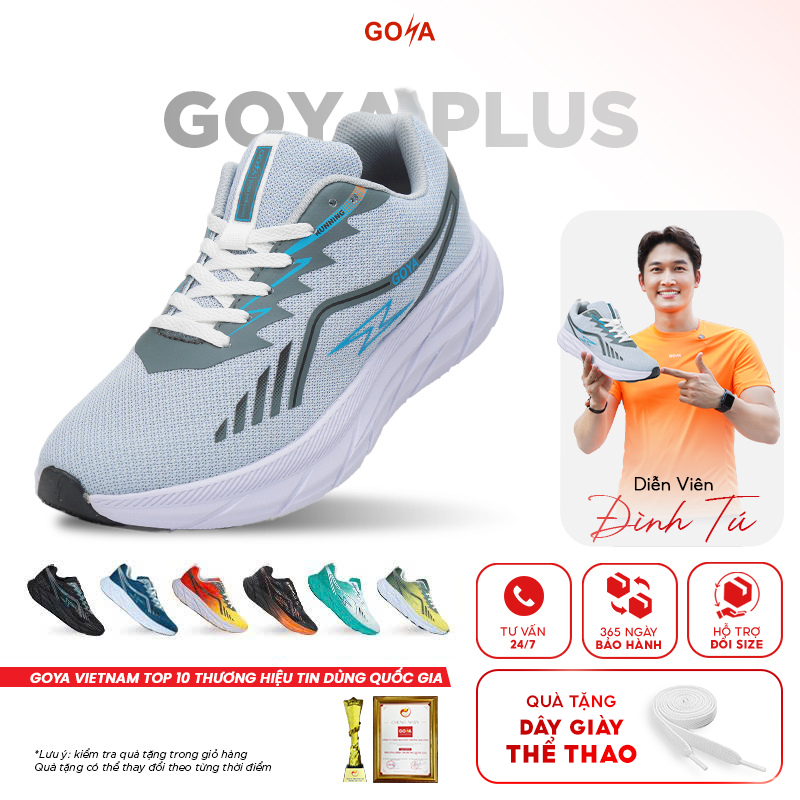 Giày Chạy Bộ GOYA TRAINING PLUS Chính Hãng - Đế Eva Foam Cao Cấp, Nhẹ, Êm Phù Hợp Đi Bộ, Chạy Bộ, Đi