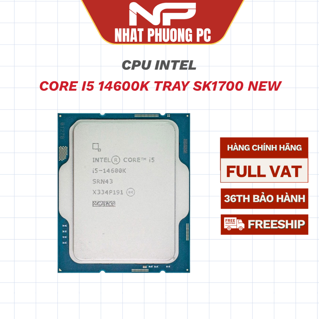 CPU INTEL CORE I5 14600K TRAY SK1700 NEW