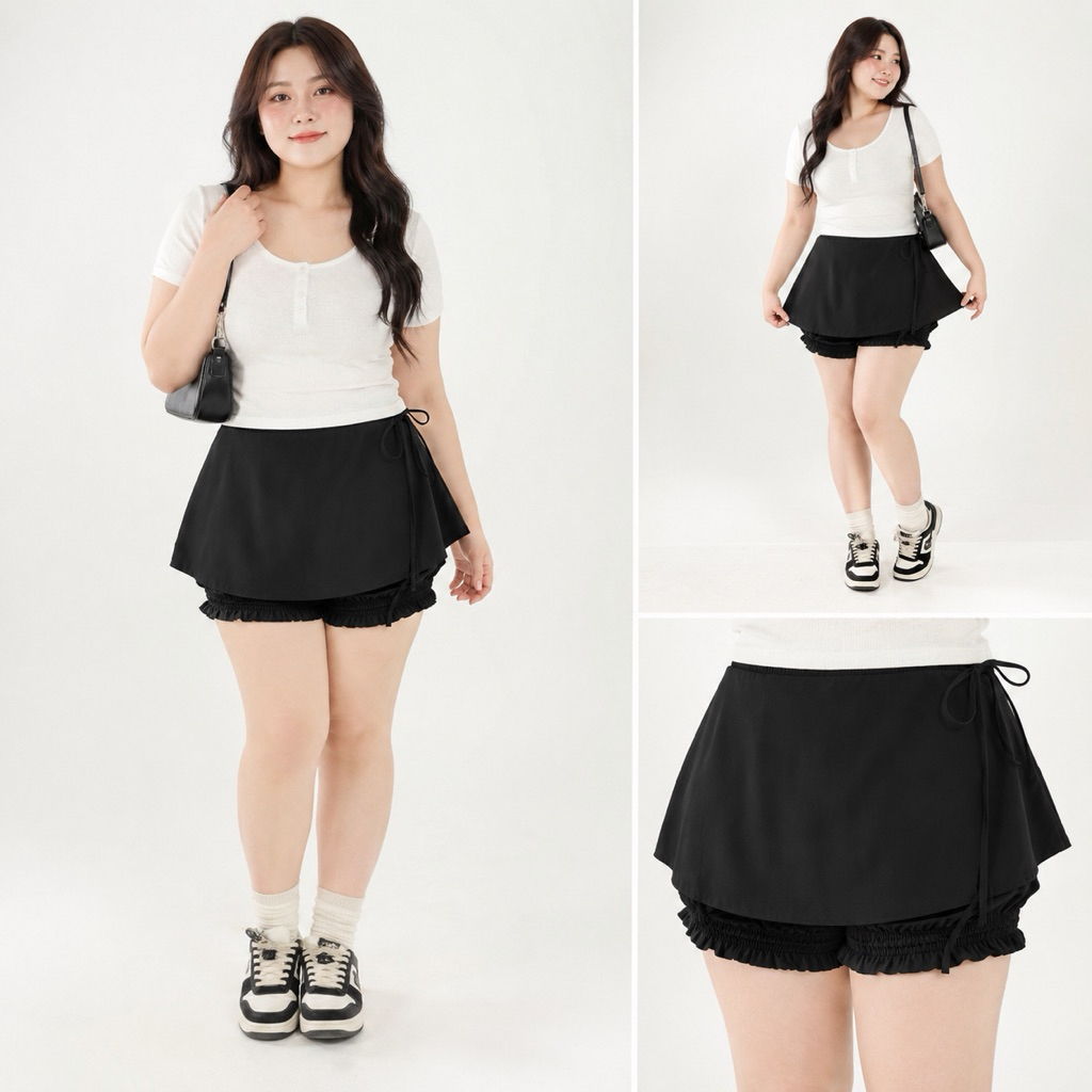 LASSIE BIGSIZE| Váy quần bí đáng iu bigsize (65-95kg) -MENDY SKIRT