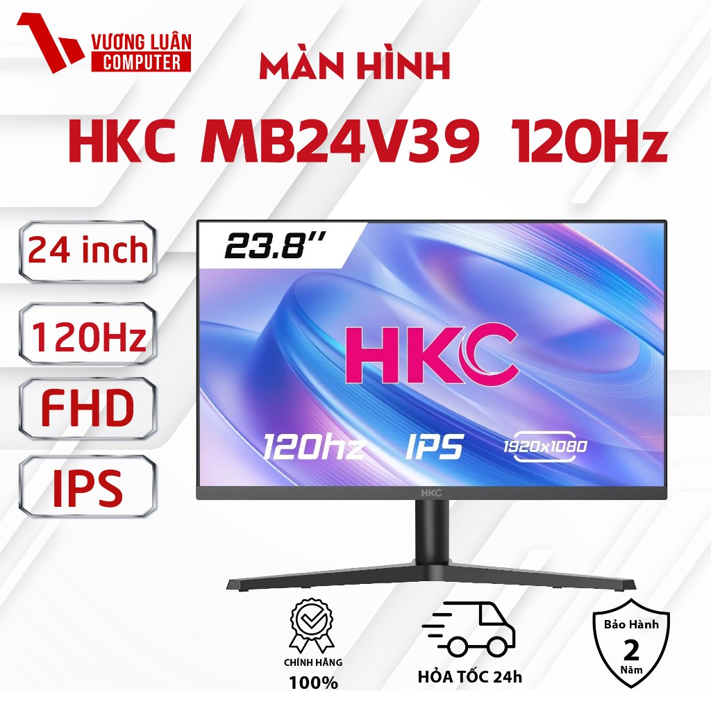 Màn hình văn phòng HKC MB24V39 23.8 inch, IPS, 120Hz Chính Hãng Giá rẻ