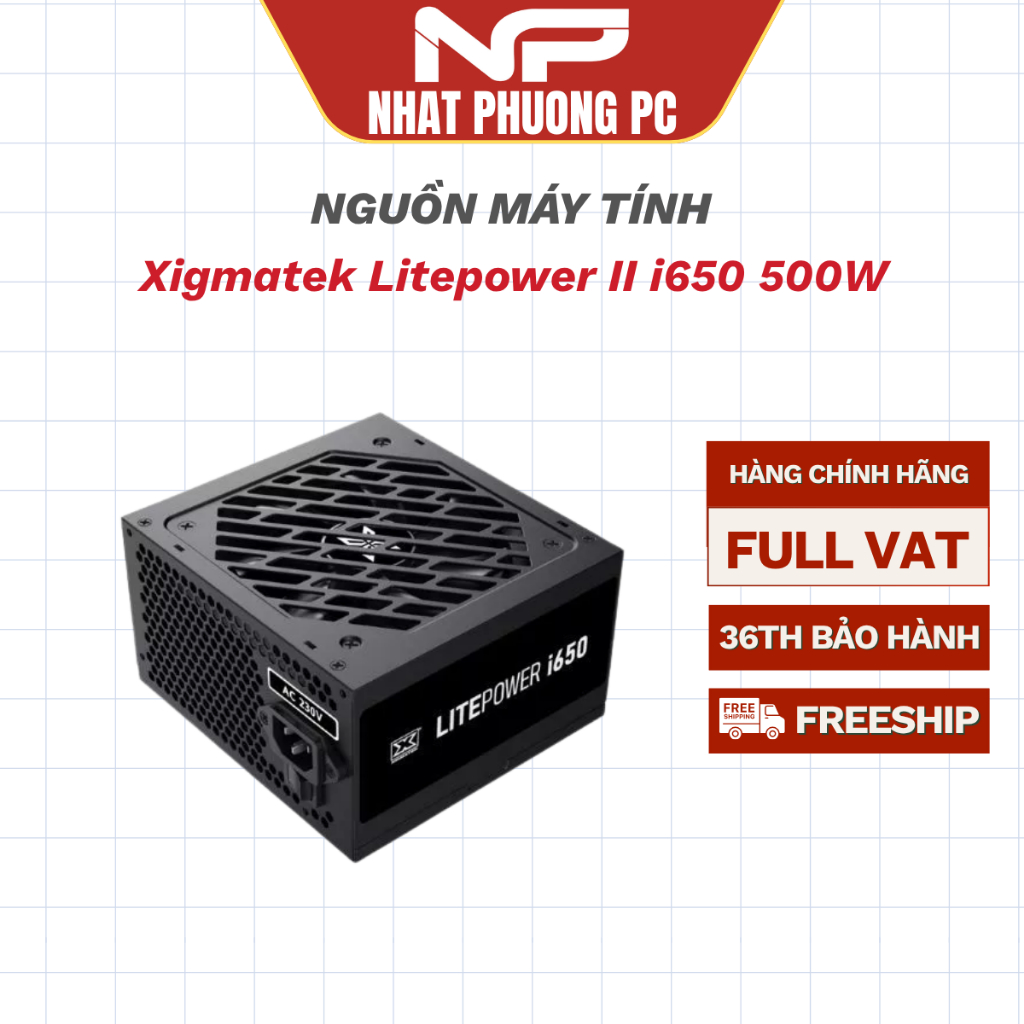 Nguồn Xigmatek Litepower II i650 500W