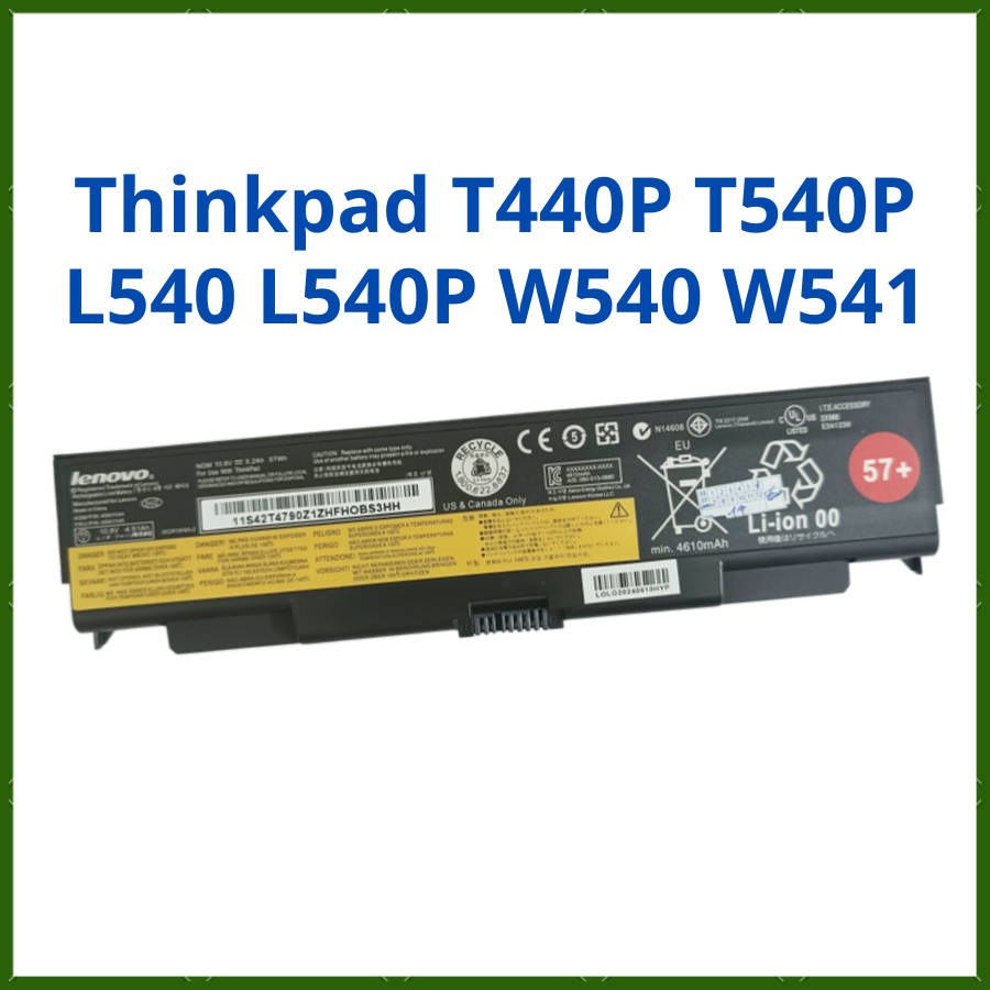 Pin Laptop Lenovo Thinkpad T440P T540P L540 L540P W540 W541 57Wh - Pin Lenovo New - ZIN
