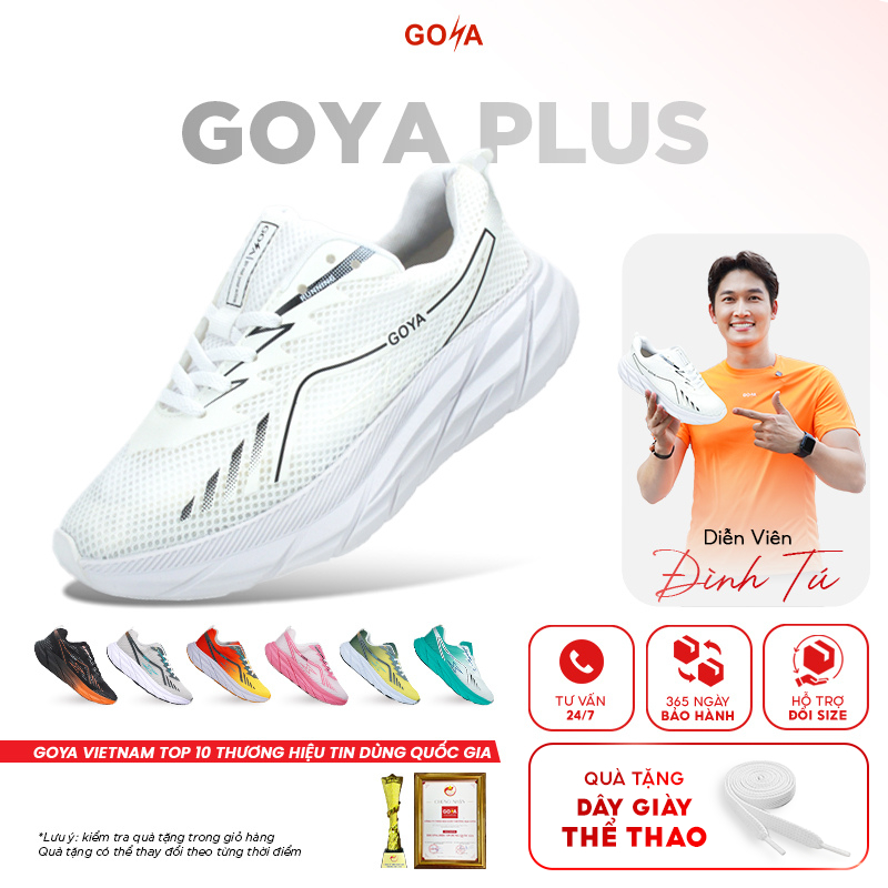 Giày Chạy Bộ GOYA TRAINING PLUS Chính Hãng - Đế Eva Foam Cao Cấp, Nhẹ, Êm Phù Hợp Đi Bộ, Chạy Bộ, Đi