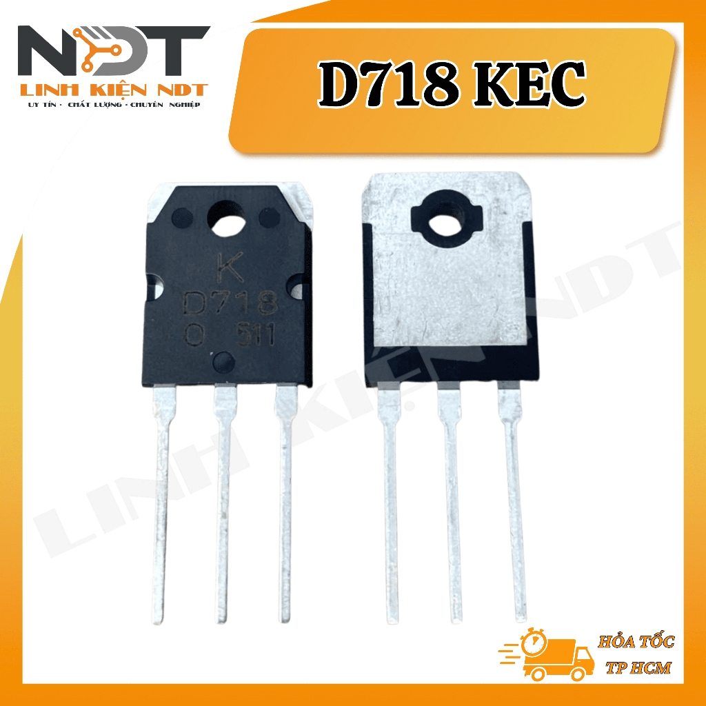 D718 TRANSISTOR HÃNG KEC - HÀNG MỚI - Linh Kiện NDT