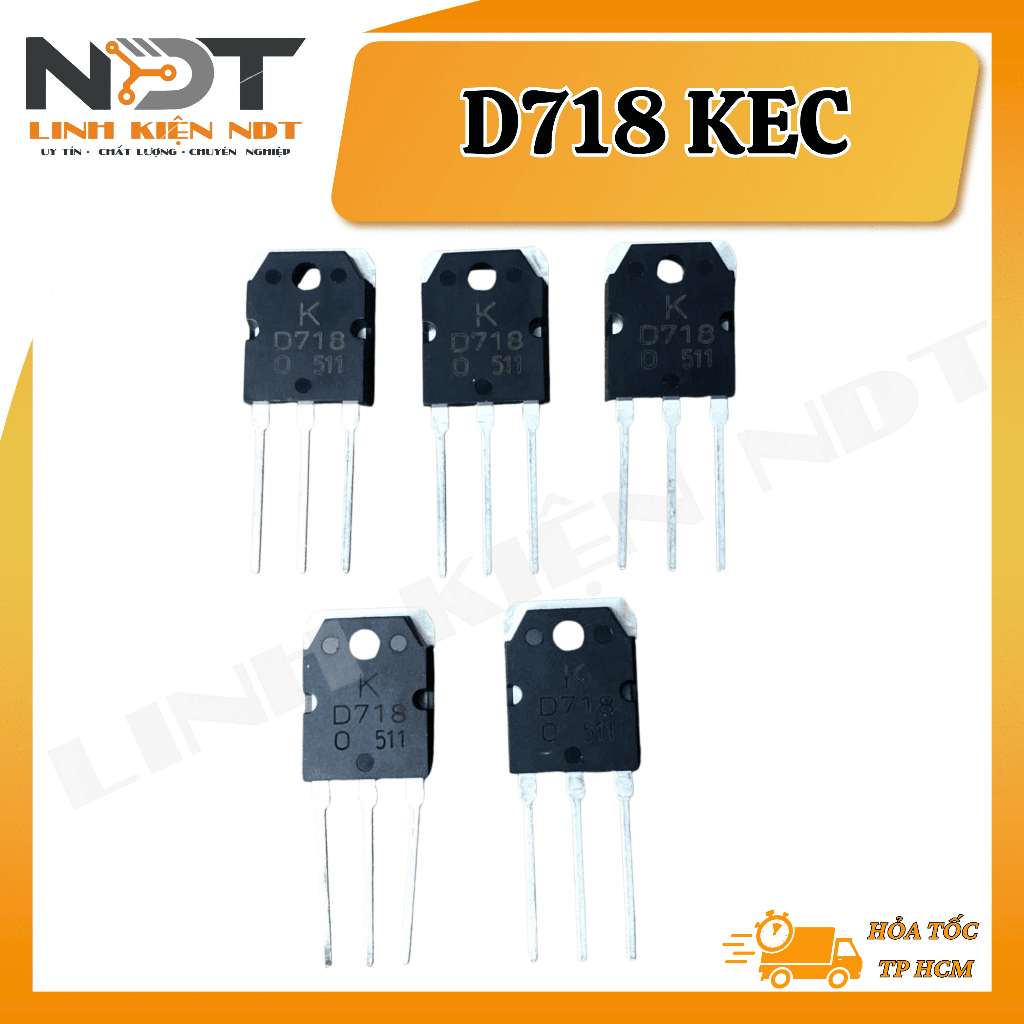 [ COMBO 5 CON ] D718 TRANSISTOR HÃNG KEC - HÀNG MỚI - Linh Kiện NDT