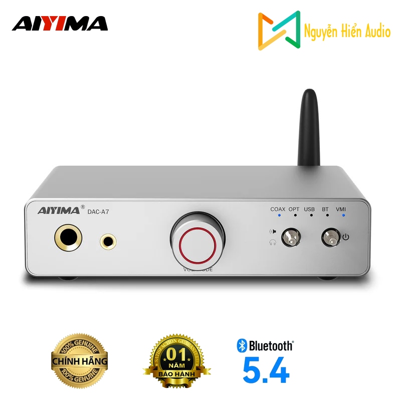 [Chính Hãng] Bộ Giải Mã Âm Thanh DAC AIYIMA A7 Bluetooth 5.4 - Chip Cao Cấp ES9038Q2M, Amply Tai Ngh