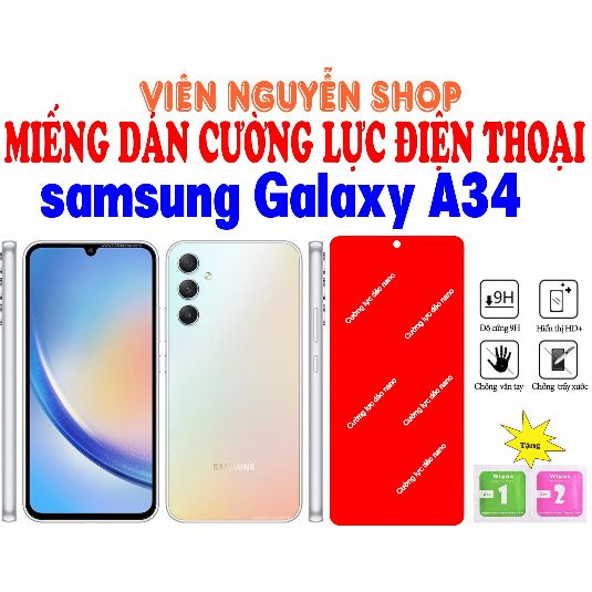 Miếng dán kính cường lực cho điện thoại samsung galaxy A35