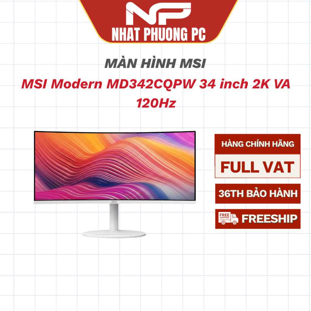 Màn hình cong MSI Modern MD342CQPW 34 inch 2K VA 120Hz