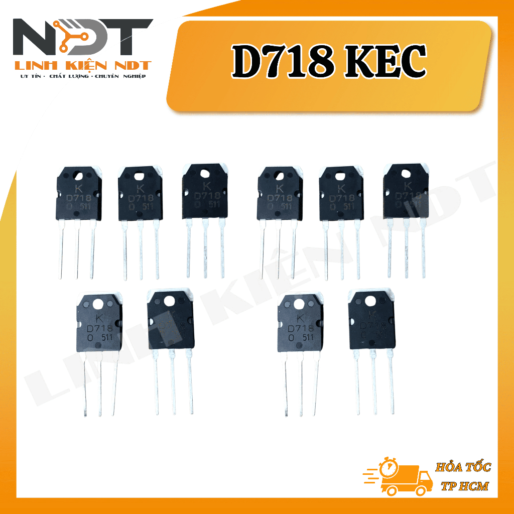 [ COMBO 10 CON ] D718 TRANSISTOR HÃNG KEC - HÀNG MỚI - Linh Kiện NDT