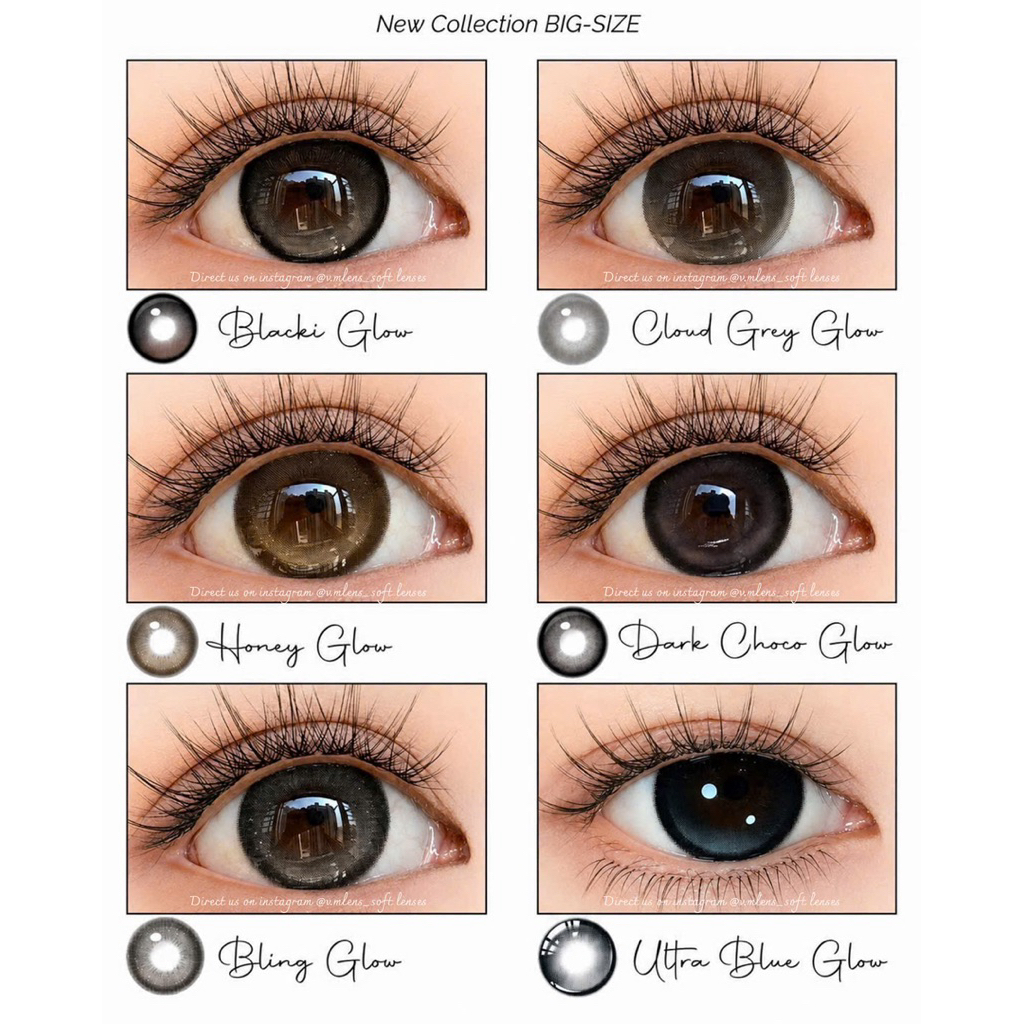 [GIÁ 1 ĐÔI x KHAY] Kính Áp Tròng Big Size 6 Tháng - DIA = GDIA 14.5mm