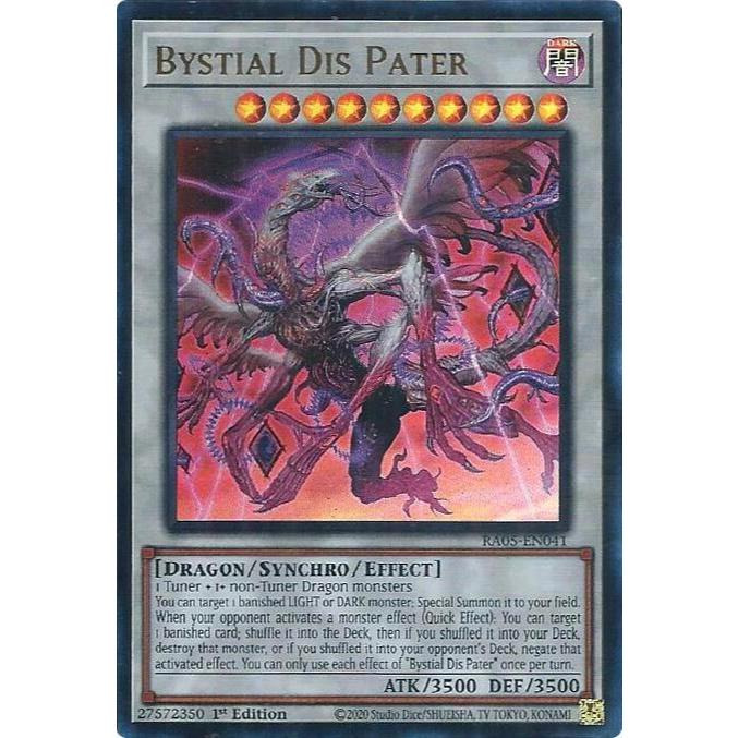 Thẻ bài Yugioh Tiếng Anh Chính Hãng Phiên Bản AE: RA05-EN041 Bystial Dis Pater (Super Rare)
