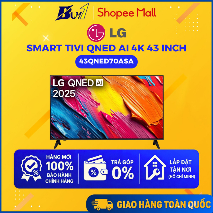 43QNED70ASA - Smart Tivi LG QNED AI 4K 43 Inch 43QNED70ASA - Hàng Chính Hãng