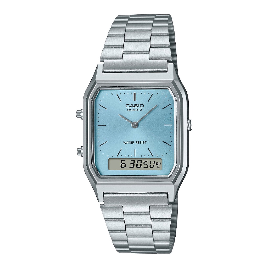 Đồng Hồ Nam/Nữ Dây Kim Loại Chính Hãng CASIO AQ-230A-2A1