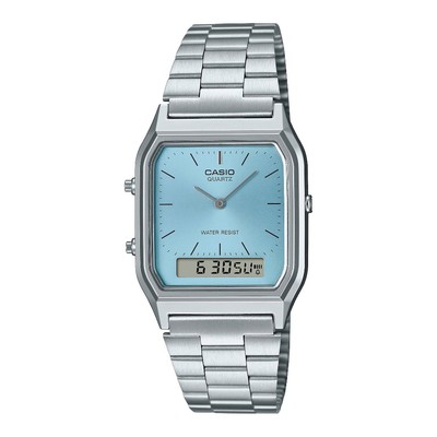 Đồng Hồ Nam/Nữ Dây Kim Loại Chính Hãng CASIO AQ-230A-2A1