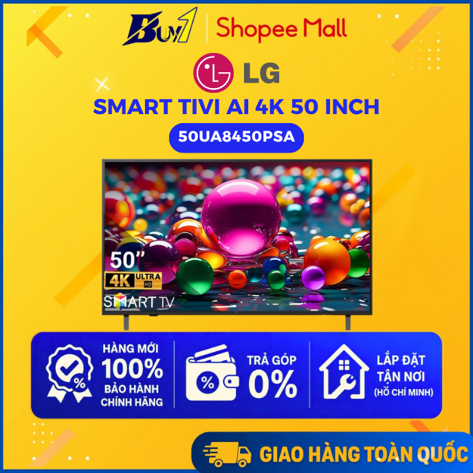 50UA8450PSA - Smart Tivi LG AI 4K 50 inch 50UA8450PSA - Hàng Chính Hãng