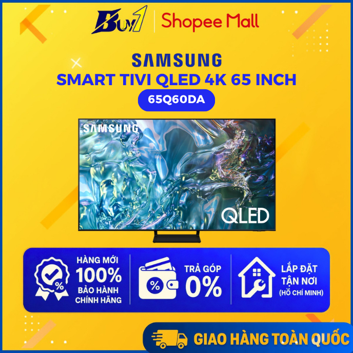 65Q60DA - Smart Tivi QLED Samsung 4K 65 inch QA65Q60DA - 65Q60D - Hàng Chính Hãng