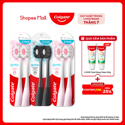 [Livestream] Combo 6 bàn chải Colgate Cushion Clean công nghệ tạo bọt kem siêu mịn