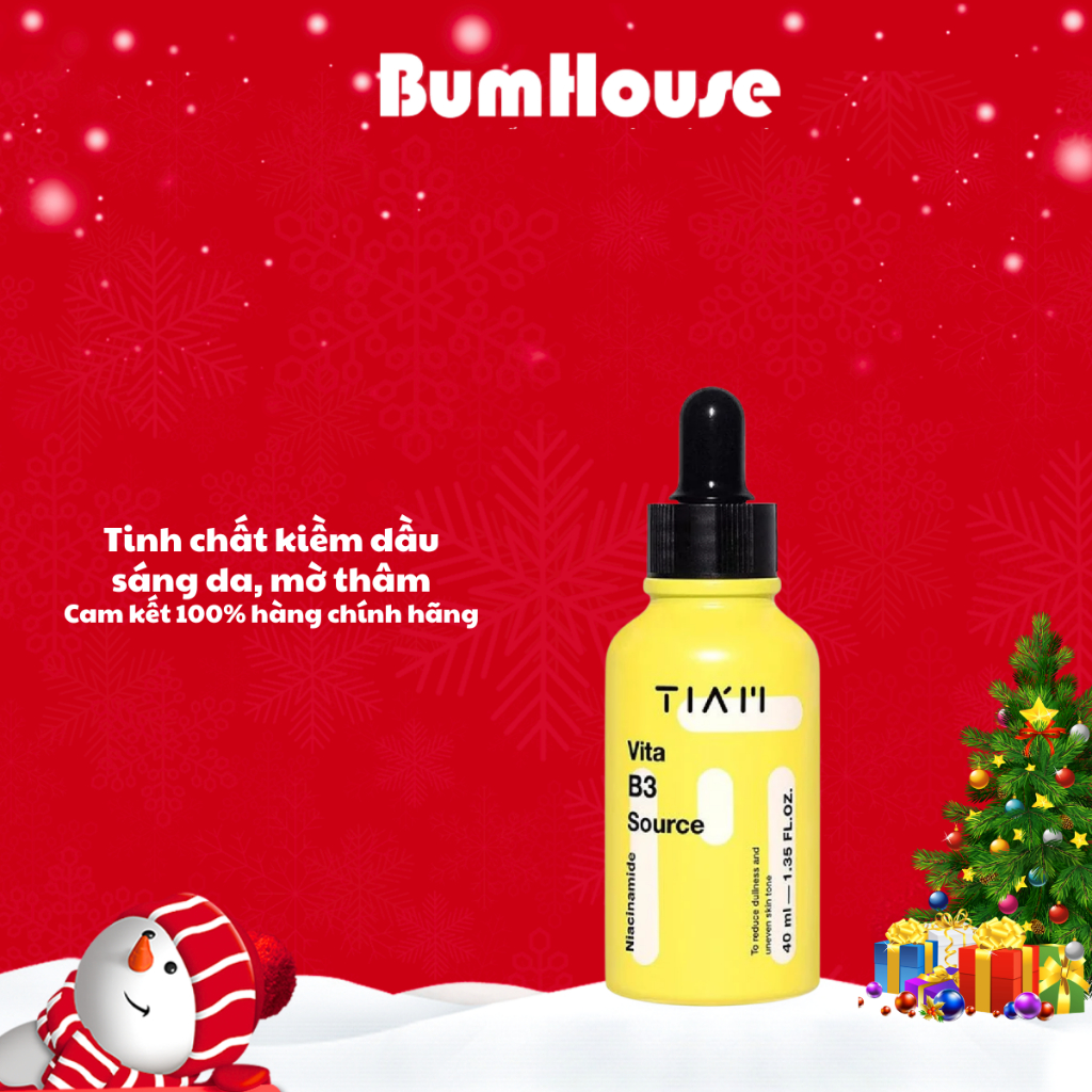 [HÀNG CTY] Tinh Chất Dưỡng Trắng TIAM Vita B3 10% Nia Source Dưỡng Trắng Da, Giảm Thâm Da 40ml
