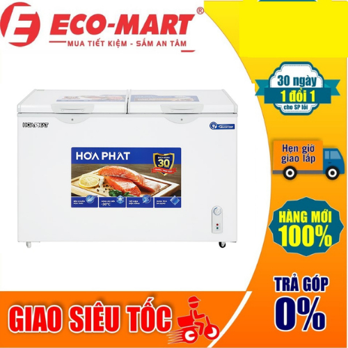 HPF AD8352 Tủ đông Hòa Phát  AD8352 1 ngăn,1 chế độ đông , dàn đồng ,inverter 352L