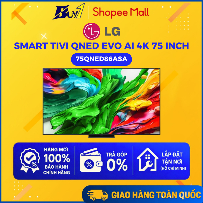 75QNED86ASA - Smart Tivi QNED evo LG AI 4K 75 inch 75QNED86ASA - Hàng Chính Hãng