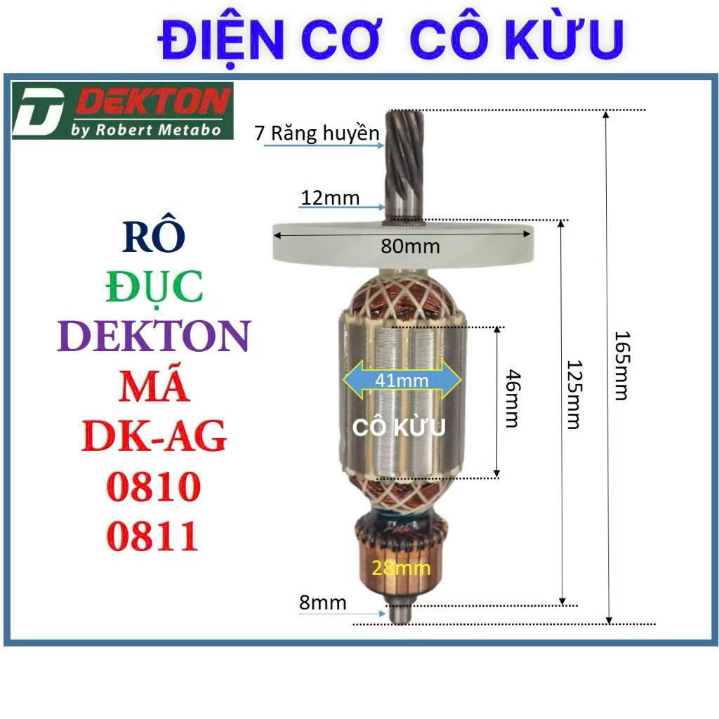 DEKTON - RÔ ĐỤC DEKTON MÃ DK-AG 0810  0811 CHÍNH HÃNG. hsk
