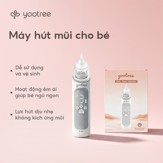 Máy Hút Mũi Cho Bé Yootree Cao Cấp 3 Cấp Độ Hút - Có Nhạc Và Đèn - Vận Hành Siêu Êm hút mũi cầm tay cho bé sơ sinh