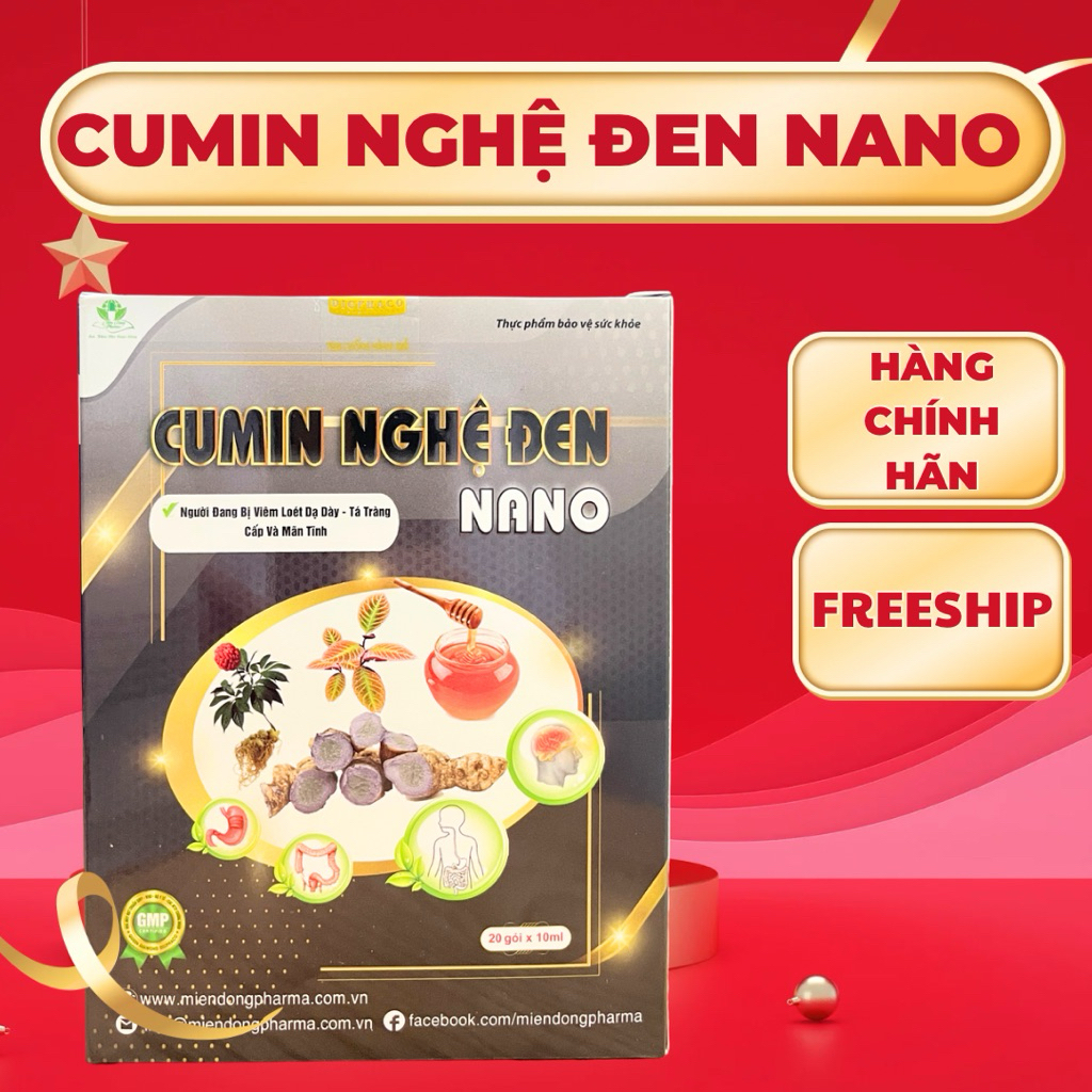 Cumin nghệ đen nano hộp 20 gói