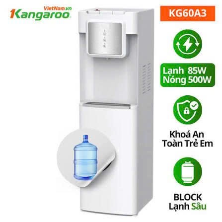 Máy làm nóng lạnh nước uống Kangaroo KG60A3 bảo hành chính hãng 12 tháng