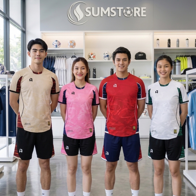Bộ Quần Áo Đá Banh Không Logo Nam Nữ GOAT - Đồ Thể Thao Đá Banh Nam Nữ Cao Cấp Mới