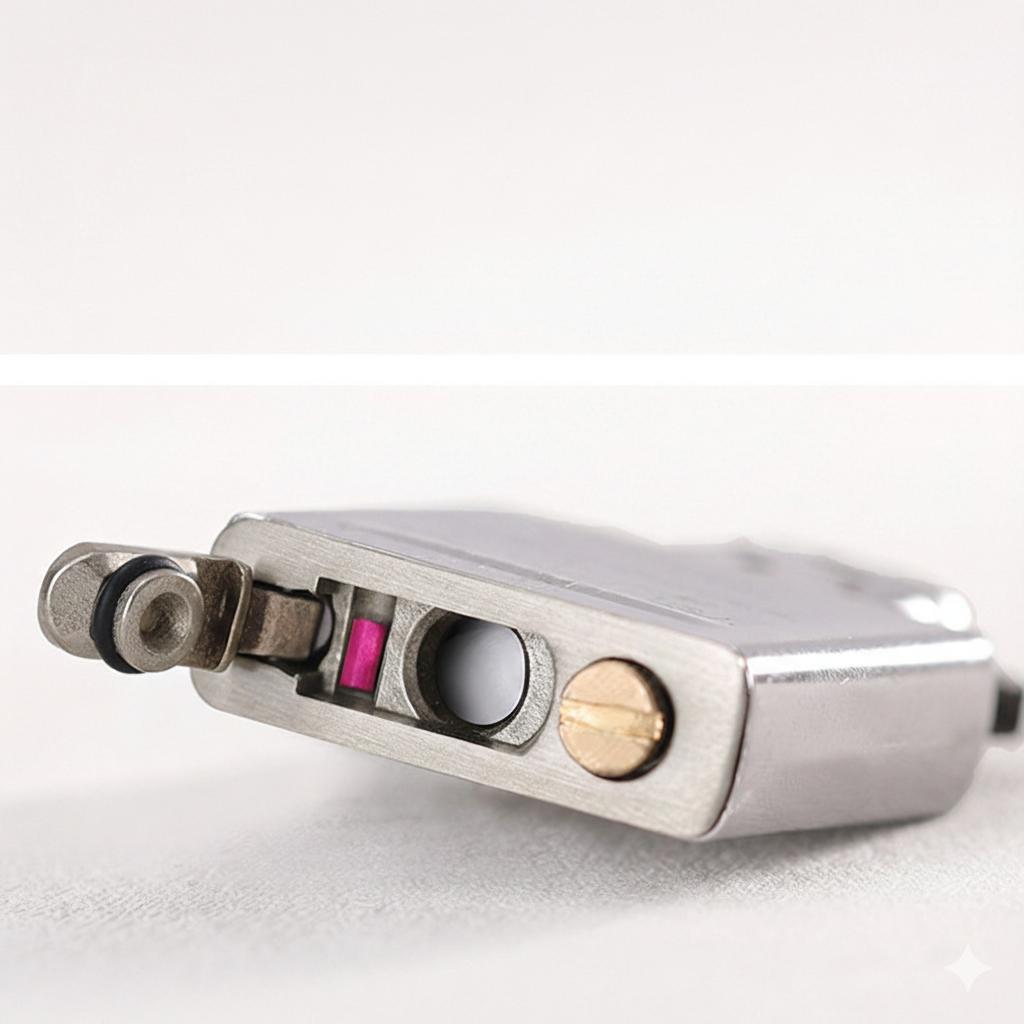 Miếng Chặn Đồng Thau Zippo Màu Bạc Xước Bền Chắc – Chặn Nguyên Liệu Zippo Dễ Lắp Thay Thế – Phụ Kiện