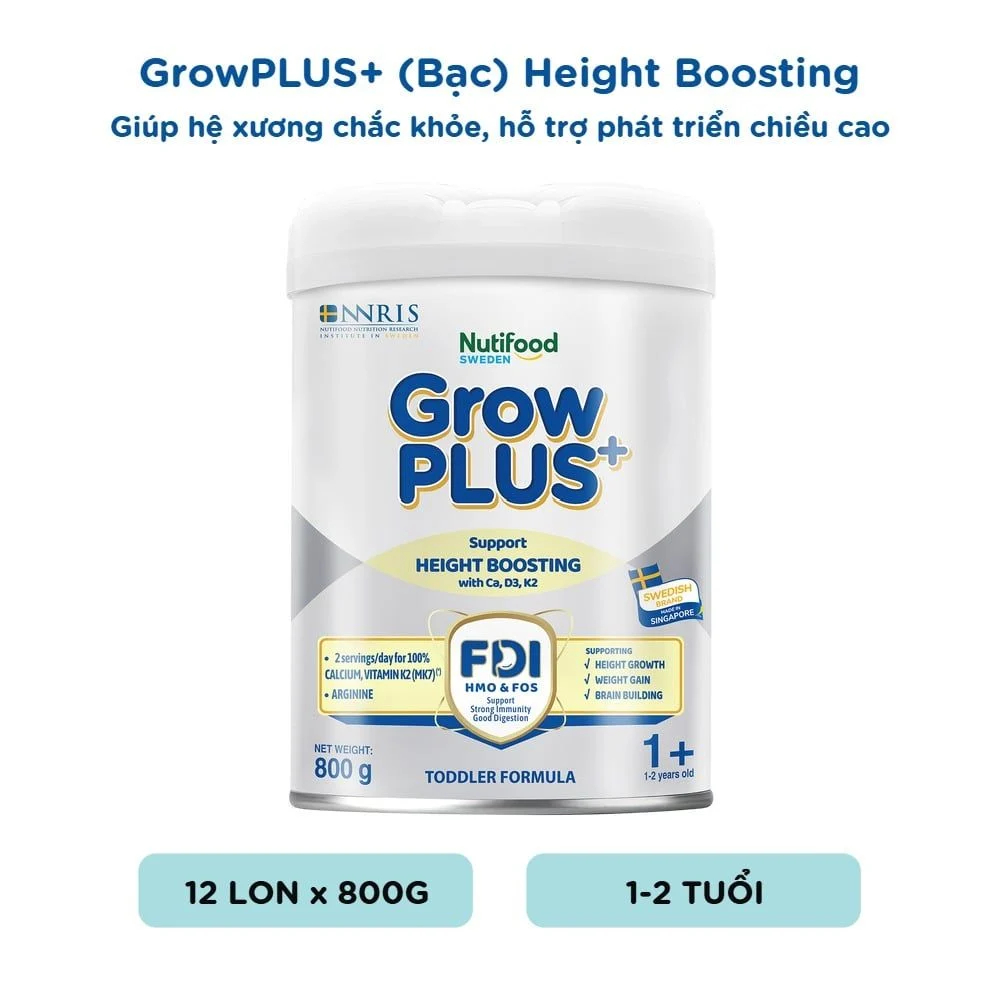 Sữa Grow Plus Bạc Height Boosting - Ngân Hà Baby