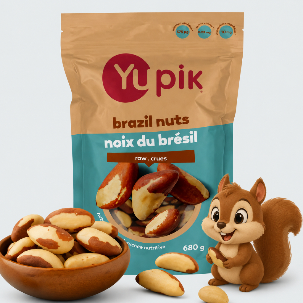 BRAZIL NUT CAO CẤP 680GR YUPIK - KHUYÊN DÙNG TỐT CHO TUYẾN GIÁP.