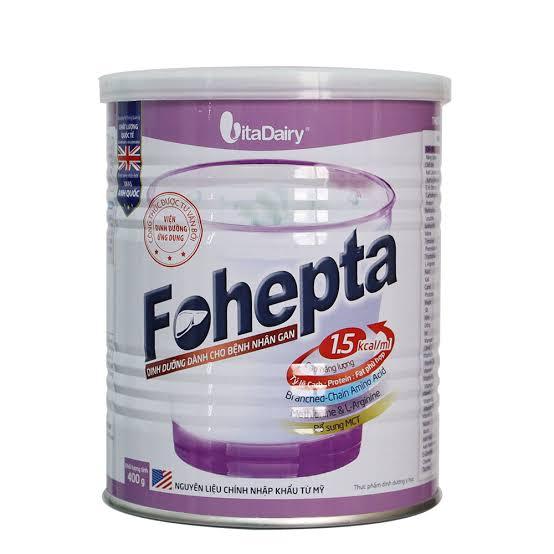 Sữa Fohepta 400g dinh dưỡng chuyên biệt dành cho người bị Viêm Gan