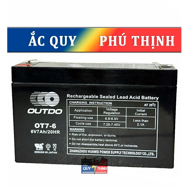 AQ cân điện tử Outdo 6V - 7Ah OT7-6