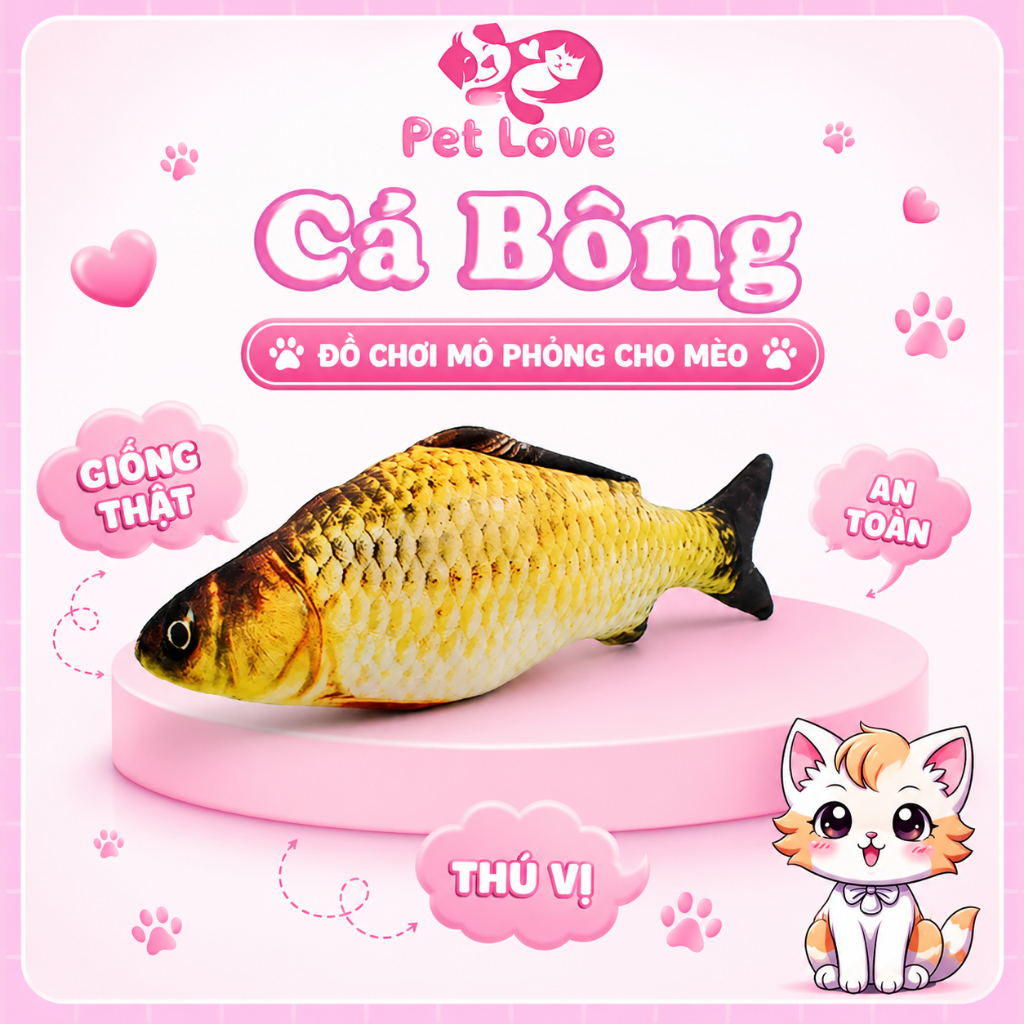 Đồ chơi cá catnip cho mèo