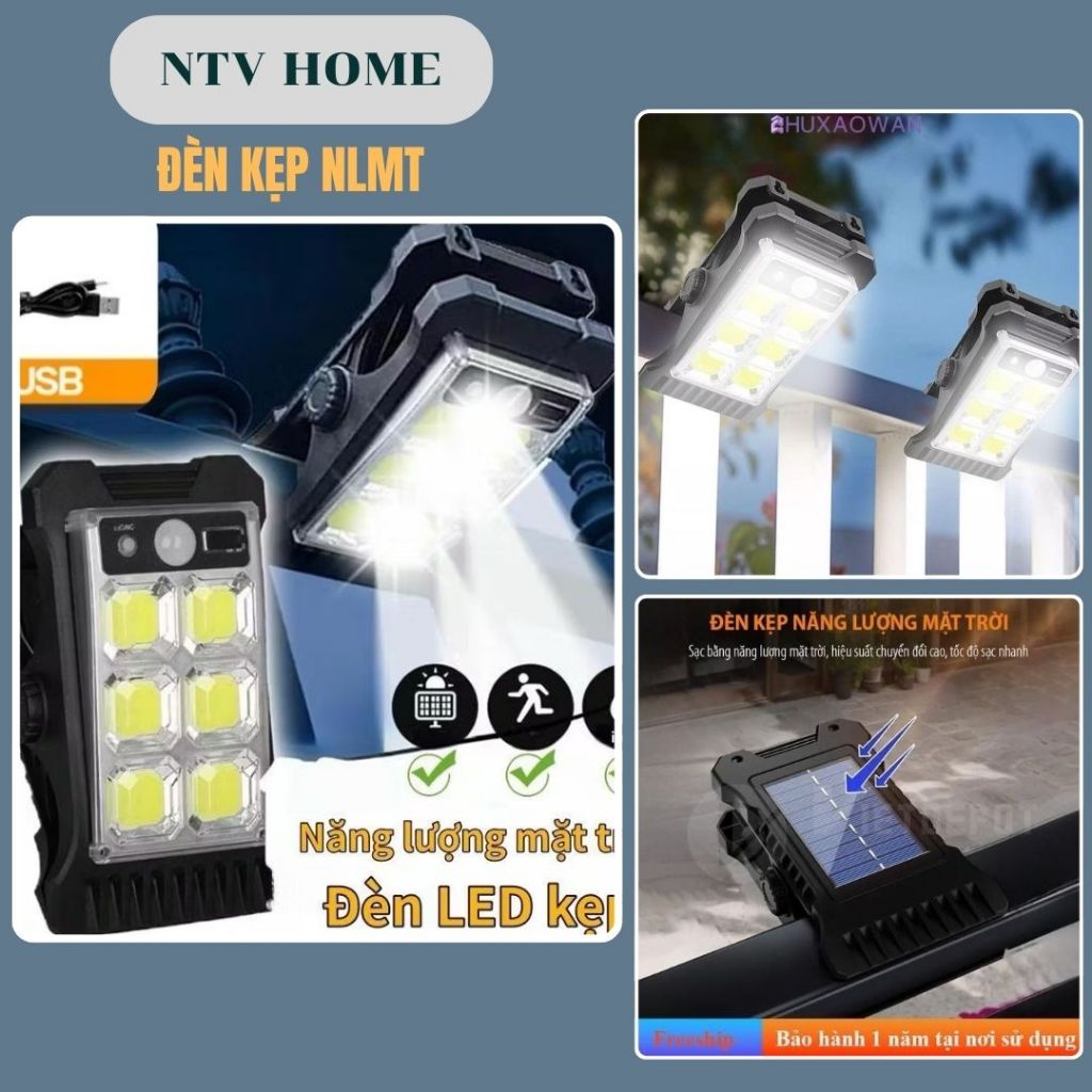 NTV HOME ĐÈN KẸP NĂNG LƯỢNG MẶT TRỜI