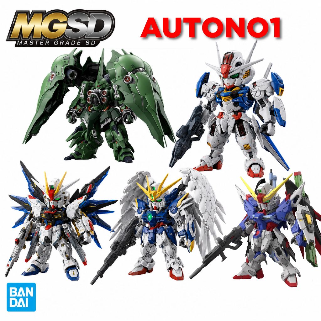Mô hình lắp ráp Gundam MGSD Strike Freedom, Destiny, Aerial bằng nhựa cao cấp chính hãng Bandai