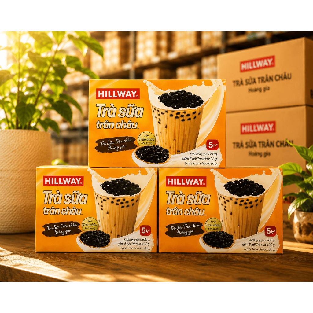 Combo 3 hộp trà sữa HILLWAY
