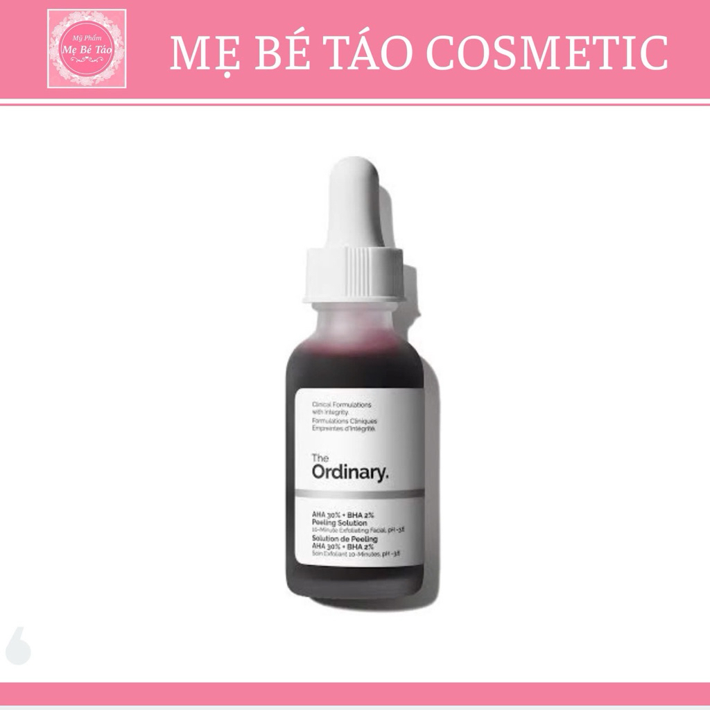 Serum peel da hoá học The Ordinary AHA 30% BHA 2% Peeling Solution (peel da the ordinary)