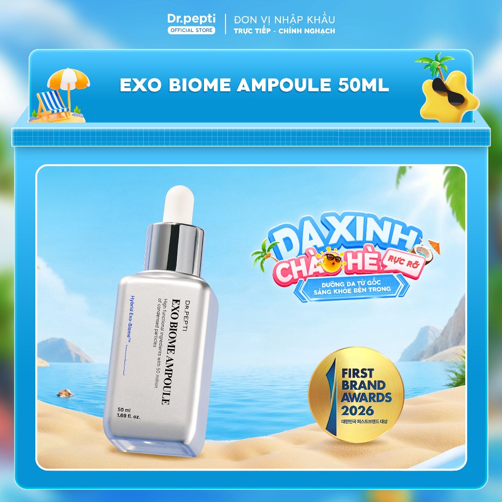 [CHÍNH HÃNG] Serum Tinh Chất Dr PEPTI EXO BIOME Ampoule 50ml Dưỡng Da Nâng Cơ Chống Lão Hoá Da Hàn Q