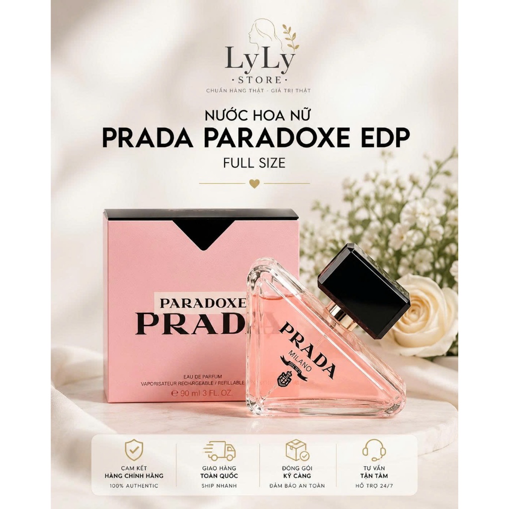 Nước Hoa Prada Paradoxe Eau De Parfum 90ml | Ly Ly Store