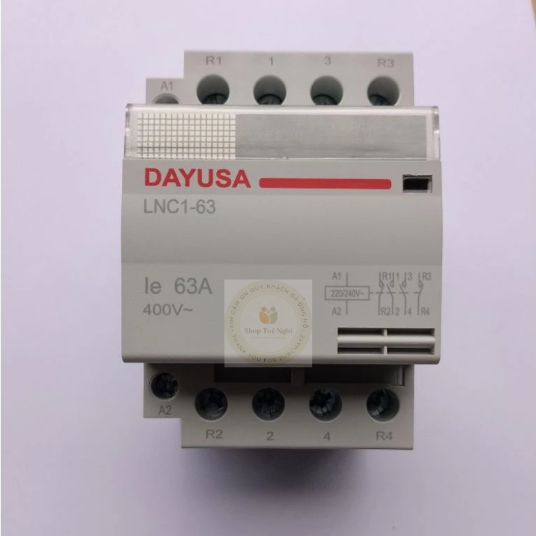 Contactor 2NO+2NC - Khởi Động Từ DAYUSA 2 Cực Luôn Mở + 2 Cực Luôn Đóng 63A/400V