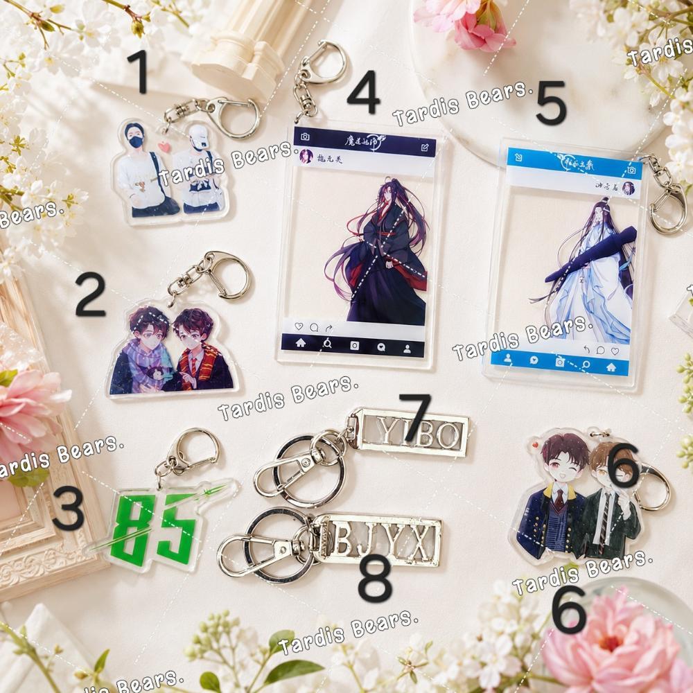 Móc Khóa Vương Nhất Bác Tiêu Chiến, Bác Quân Nhất Tiêu BJYX [TẶNG STICKER + CARD THẺ]
