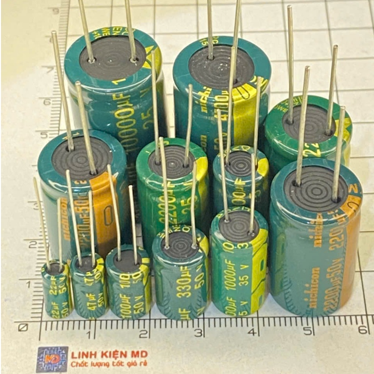 Tụ 25V 100uf 1000uf ...1000uf tụ tần số cao JCCON (Combo 5 - 20 con )