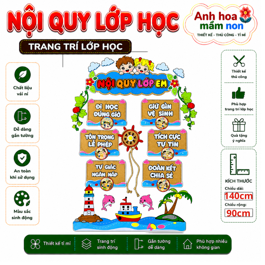 NỘI QUY LỚP HỌC,  trang trí mầm non ,Steam mầm non , Tranh góc , góc stream mầm non