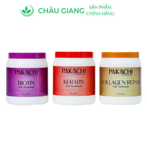 Kem hấp tóc phục hồi chuyên sâu Pakachi siêu mềm mượt 1000g