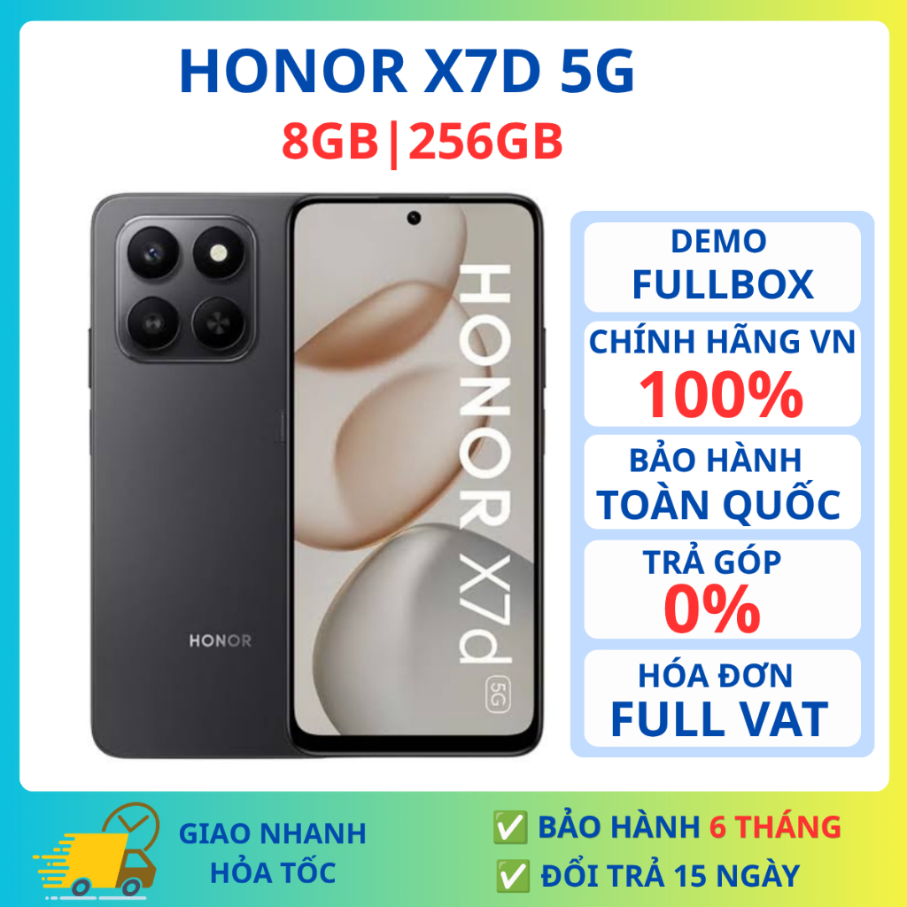 Điện Thoại Honor X7d 5G 8GB 256GB - Chính Hãng Fullbox Demo | BigBuy360 - bigbuy360.vn