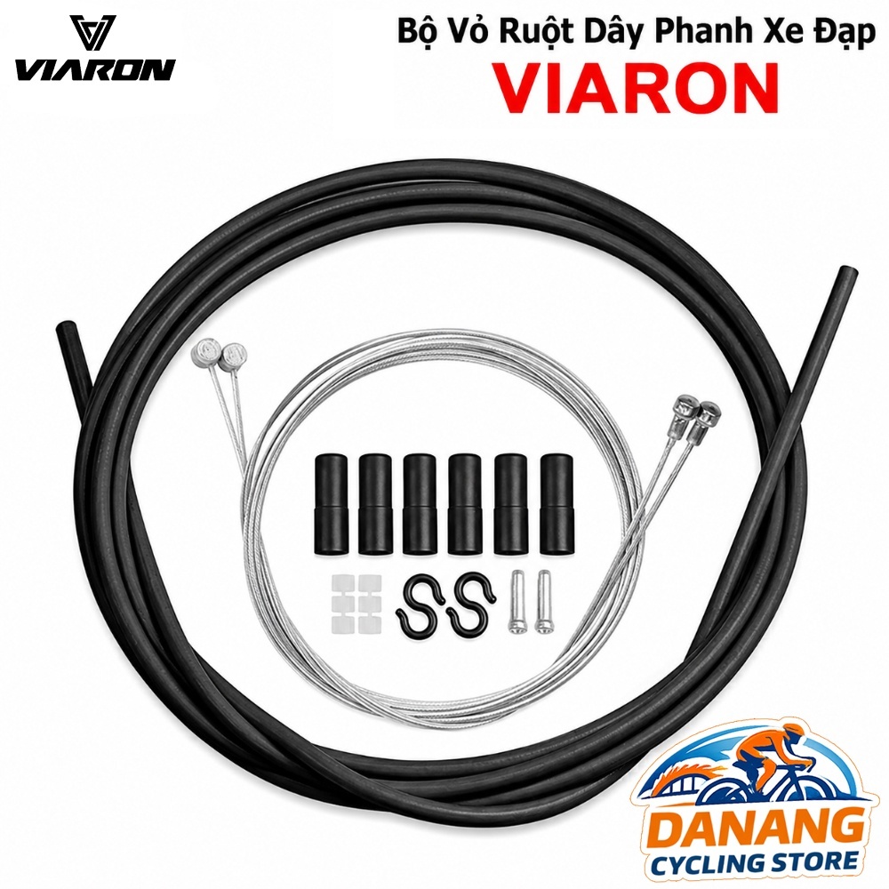 Bộ Vỏ Ruột Dây Phanh Xe Đạp VIARON – Phù Hợp Xe Road, MTB, Touring