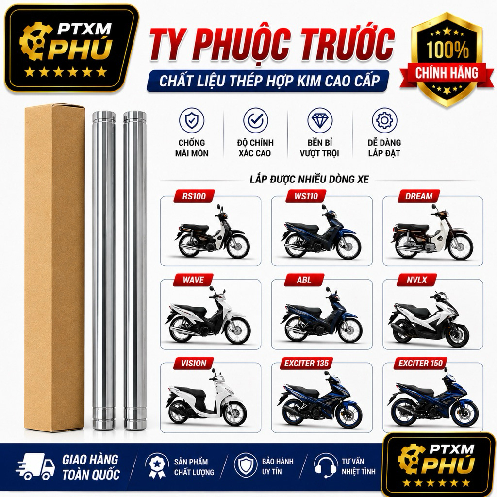 Ty phuộc trước ex150/dream/wave cũ/dream thái/rs nhật/sirius/novolx…..