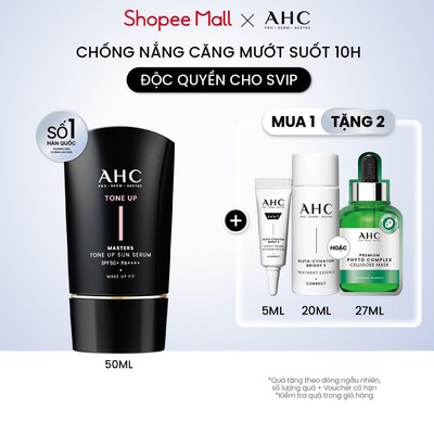 [SVIP][Hàng mới về] Serum Chống Nắng Hiệu Chỉnh Sắc Da, Nâng Tone Chuẩn Hàn (50 ml) AHC MASTERS TONE UP SUN SERUM